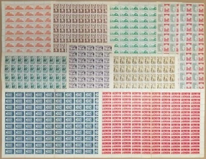 Turchia - 1958/1962 - Lotto di 240 serie in fogli/blocchi - Nuovi (MNH) - Foto 1 di 21