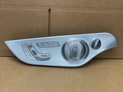 Mercedes C63 AMG 2017 2018 panel de interruptor de ajuste del asiento de la puerta delantera izquierda 1440 OEM Foto 1 de 4