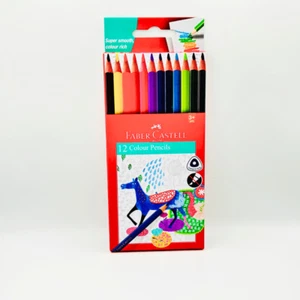 Faber-Castell Farbstifte Dreiecksgriff 12er Set super glatte Farbe - Bild 1 von 2