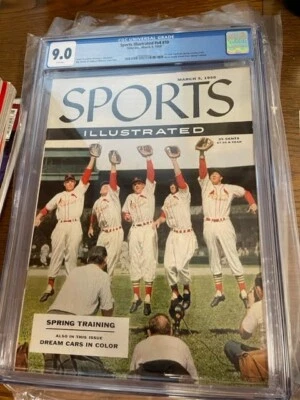 1956 年 3 月 5 日 Stan Musial 圣路易斯红衣主教体育插图 无标签 CGC 9.0 — 第 1/4 张图片