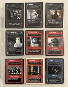 ⚡️1995-96 Star Wars CCG⚡️Misc. Imperial: 9 Cards⚡️8.0-9.0⚡️Tie Vanguard Cabbel - Picture 1 of 3