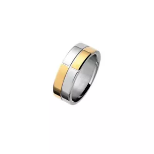 MAGNETIX - Magnet Ring 2301 Schachmuster Bicolor (Breite 7,1 mm) Magnetschmuck - Bild 1 von 1