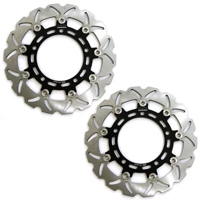 Par de discos de rotor de freno delantero ondulado Rezo para Suzuki SV 650 N 16- Foto 1 de 4