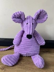Jellycat London Mouse Rat Cordy Roy Corduroy Purple Plush Stuffed Animal 15" HTF - Picture 1 of 12