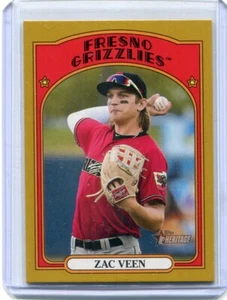 2021 Topps Heritage Minors Zac Veen Gold Parallel #7/18 - Fresno Grizzlies !!! - Bild 1 von 1