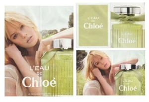 Publicité papier  glacé - L'Eau de Chloé formant un petit poster recto verso - Picture 1 of 1