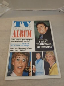1971  TV RADIO ALBUM Magazine Johnny Cash Carol Burnett Lucille Ball Dean Martin - Picture 1 of 3