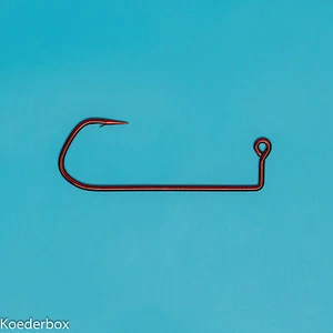 100 jighaken-rot-4/0-red twister-jigs-shad-jighaken-Bleigußform - Bild 1 von 1