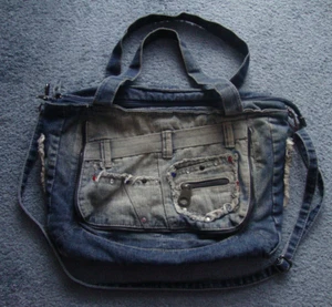 Umhängetasche Damen Jeansstoff blau - Bild 1 von 6