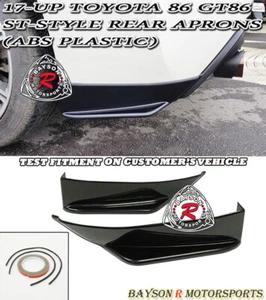 Fits 17-21 Toyota 86 ST-Style Rear Lip Aprons (ABS) - Picture 1 of 5