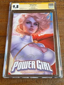 POWER GIRL #1 CGC SS 9.8 ARIEL DIAZ SIGNED TRADE DRESS VARIANT-A BATMAN RARE! - Picture 1 of 2