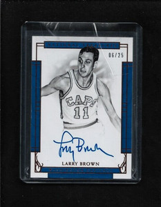 Larry Brown 2016-17 National Treasures "BRONZE" Parallel Auto #/25 Washington SP