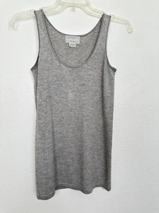 M Patmos Kaschmir Seide Mischung Tank grau U-Ausschnitt leicht Damen Gr. XS - Bild 1 von 5