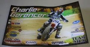 2016 Charlie Gerencer "Gerencer Motorsports" KTM 450SX-F AMA Flat Track Poster - Bild 1 von 1