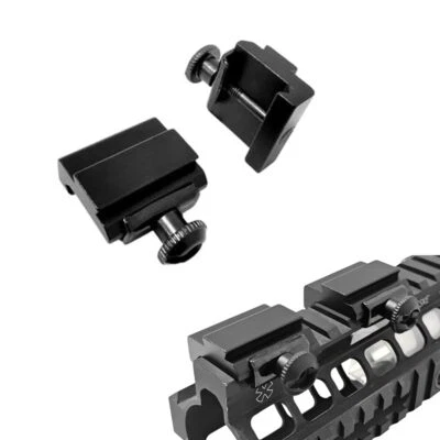 Set of 2 20mm to 11mm Dovetail Rail Base Adapter Scope Mount for Weaver Picat...