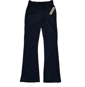 No Boundaries Sweatpants 0/XS Navy Blue Flare Leg Drawstring Casual NWT - Picture 1 of 3