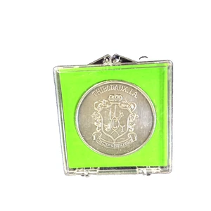 1973 Krewe of Christopher Fine Silver Mardi Gras Doubloon .999 - Picture 1 of 4