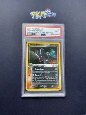 Pokemon TCG Dark Houndoom Team Rocket Returns 5/109 Holo Rare PSA 9 Mint. - Image 1 of 3