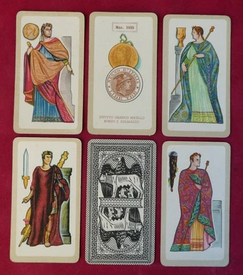 CARTE DA GIOCO IMPERIALI ITALIANISSIME ISTITUTO GRAFICO BERTELLO 1938 - Image 1 of 4