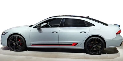 2PCS Car Door Side Stickers For Audi TT RS A3 A4 Vinyl Racing Stripe Decals New - Image 1 of 4