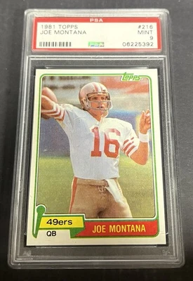 1981 Topps Joe Montana # 216 PSA 9 - Imagem 1 de 2