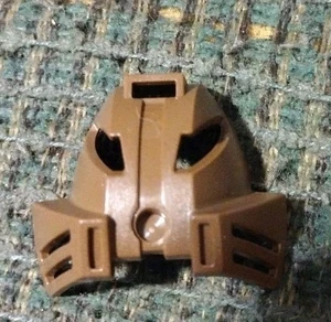 Braune Lego Bionicle Toa Pohatu Kakama Kanohi Maske  - Bild 1 von 2