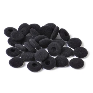 15 Paar 15mm Schwarz Ersatz Ohrpolster Schaumstoff für Headset Kopfhörer - Picture 1 of 4