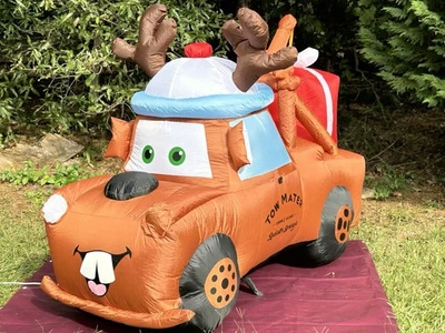 2018 Gemmy 6’ Disney Tow Truck Mater Lighted Christmas Inflatable Airblown-NEW- - Image 1 of 4