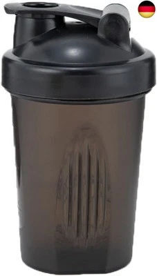 MARKE AIDSHUNN Protein Shaker Flasche 400ml mit Mixer Ball Auslaufsicher Trinken Flip Cap