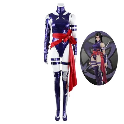 Marvel Rivals Psylocke Vengeance Costume Betsy Braddock Cosplay Suit Women'S Out - Image 1 of 4