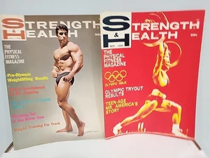 2 Issues Strength & Health Magazine 1968 Body Building Weightlifting Gay - Bild 1 von 3
