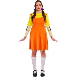 Rubini - Costume bambola bambina Squid Games - Donna - Foto 1 di 9