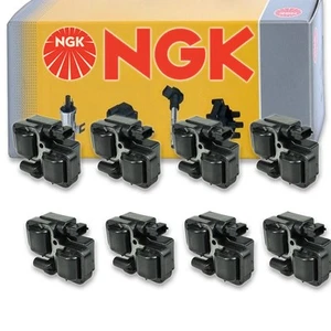8 pcs NGK Ignition Coil for 2008 Mercedes-Benz C63 AMG 6.3L V8 - Spark Plug rx - Picture 1 of 5