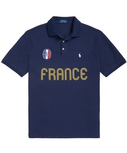 Polo Ralph Lauren Mens Classic-Fit France Polo Shirt X-Large Refined Navy - NWT - Picture 1 of 5