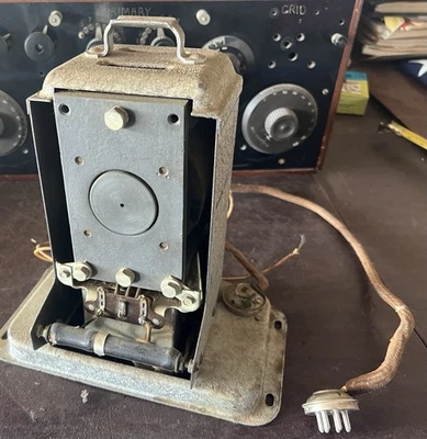 Antiguo Altavoz Bobina de Campo Magnavox Años 20 Pedestal Transformador Base Tipo 1829 Foto 1 de 4