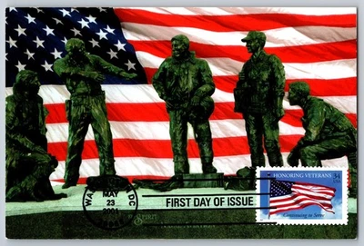 #3508 Honoring Veterans FDC Maxi Card - Image 1 of 2
