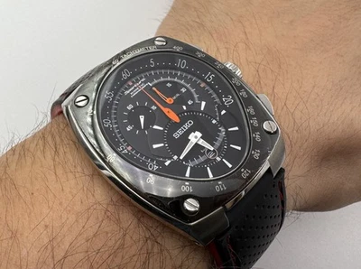 Cronógrafo cinético vintage SEIKO 7L22-0AD0 Sportura NUEVO CONDENSADOR - 41 mm Foto 1 de 4