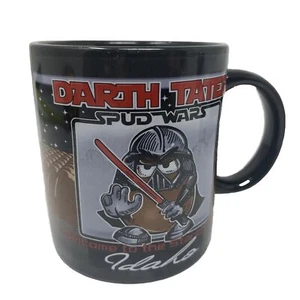 Black Ceramic Coffee Mug Darth Tater Spud Wars Idaho Cup Star Wars Parody - Picture 1 of 10