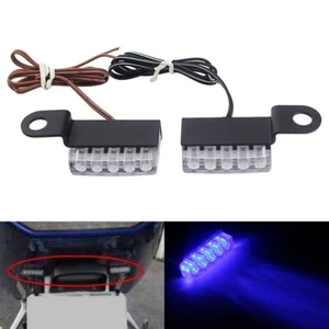 Universal Motorcycle Rear Tail Brake Stop Light 5 LED License Number Plate Lamp - Picture 1 of 12