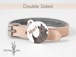 Personalisierte wasserdichte Erkennungsmarken Scottish Terrier Haustierausweismarke doppelseitig - Bild 1 von 4