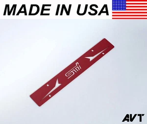 AVT STI Front License Plate Delete V2 RED - Bild 1 von 9