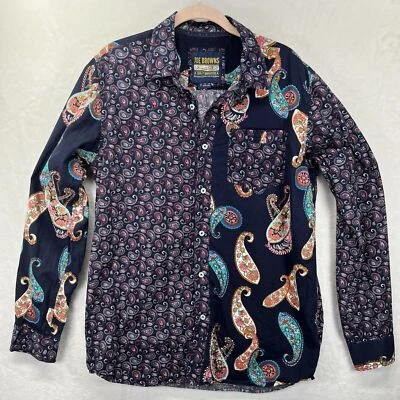 Camisa Joe Browns Ultimate Abotonada Hombres Mediana 39/41 UK Paisley Western Foto 1 de 4