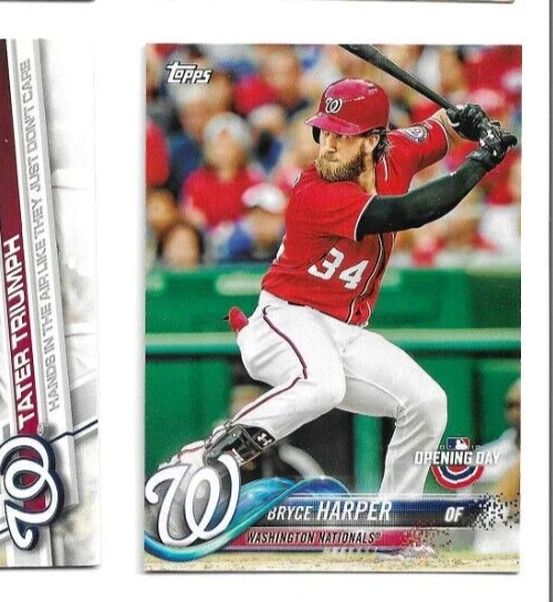 Washington Nationals Baseball Cards Pick & Choose Harper / Murphy / Soto - Image 1 of 1
