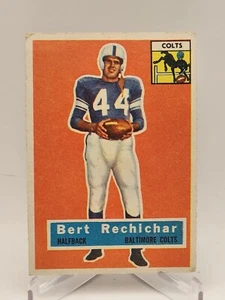 1956 Topps Football Bert Rechichar Balt Colts - Foto 1 di 2