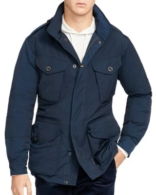 NUEVO CON ETIQUETAS Polo Ralph Lauren Militar/Combate/Campo/Utilidad Chaqueta Acolchada Azul Marino Talla XL Foto 1 de 4