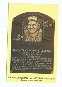 HARMON KILLEBREW Hall of Fame Plaque Card - Minnesota Twins - Picture 1 of 2