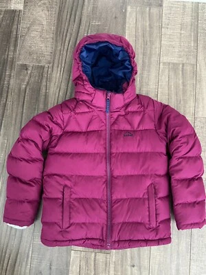 Chaqueta de plumón L.L.Bean para niños, rosa baya, talla mediana (10-12) Foto 1 de 4