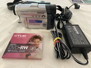 Sony Handycam DCR-DVD201 Camcorder, Power Adapter, Battery, disc, Strap…tested - Picture 1 of 12
