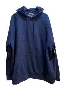 NWT Russell Athletic Hoodie Premium Fleece Navy Blue/white 2XL - Picture 1 of 7