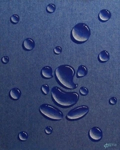 Unique LORD GANESH Painting 3D Water Drop Effect 12 X 14” Canvas Print NEW - Picture 1 of 3